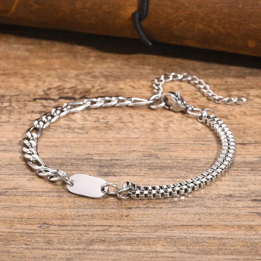 Bracelet homme initiale