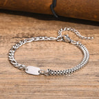 Bracelet homme initiale