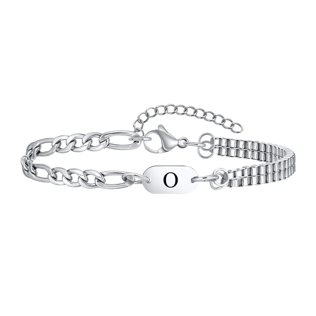 Bracelet homme initiale o