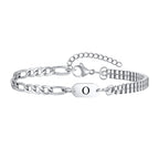 Bracelet homme initiale o