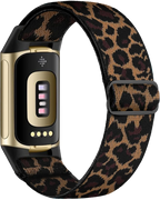 Bracelet pour montre Fitbit Charge 5, Charge 6 léopard