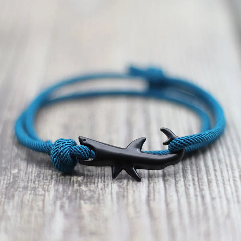 Bracelet Requin Noir bleu