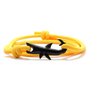 Bracelet Requin Noir jaune