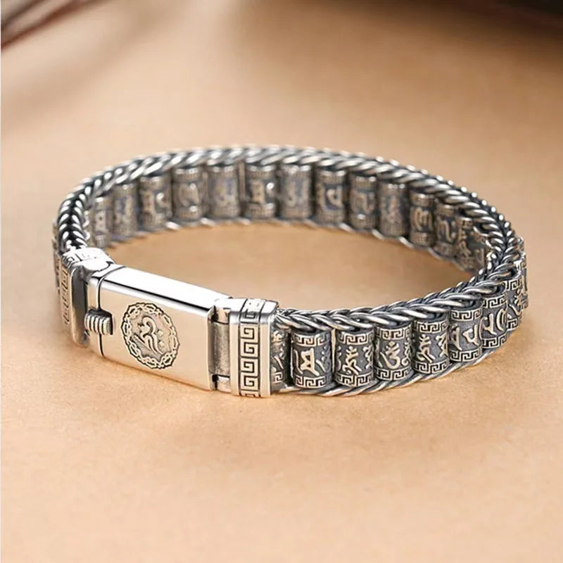 Bracelet roue de prière tibétaine
