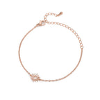 Sonnenarmband Damen Gourmette Stern Roségold