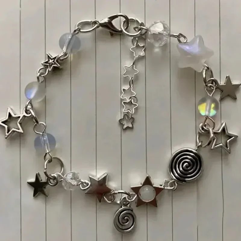 Armband Spiralen und Sterne