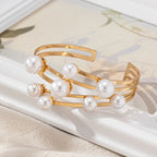 Bracelet Stylé avec Perles Blanches