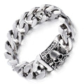 Bracelet Tête de Mort Argent Homme