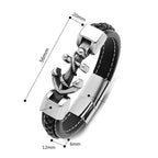 Bracelet torsadé ancre 