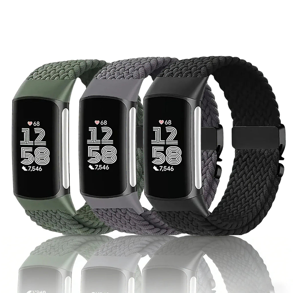 Bracelet tressé pour montre Fitbit Charge 5, Charge 6