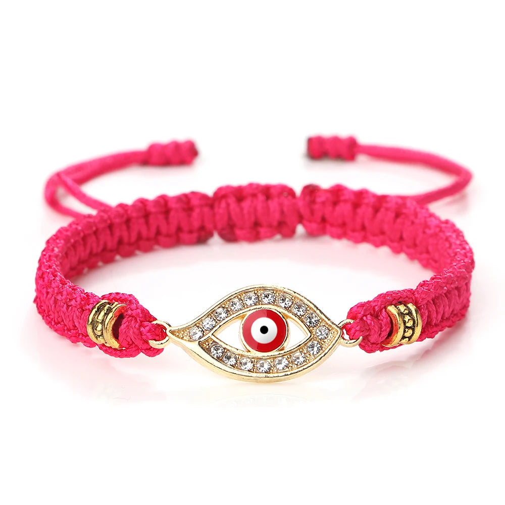 Bracelet Tibétain 7 Nœuds Contre Le Mauvais œil - Rouge, Bleu, Jaune - Homme/femme