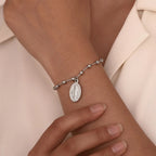 Bracelet Vierge Marie Gourmette Chrétienne argent
