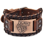 Bracelet Viking Loup Fenrir or rose