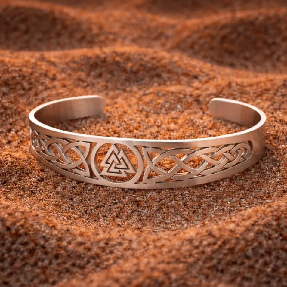 Bracelet viking Valknut ajustable