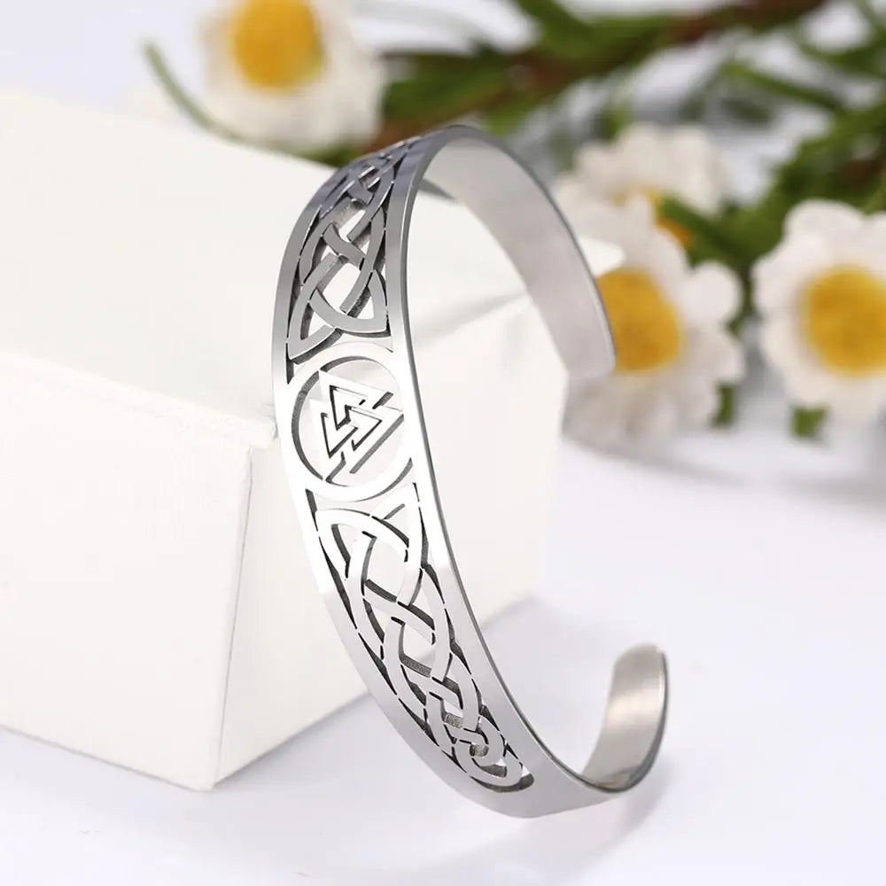 Bracelet viking Valknut ajustable