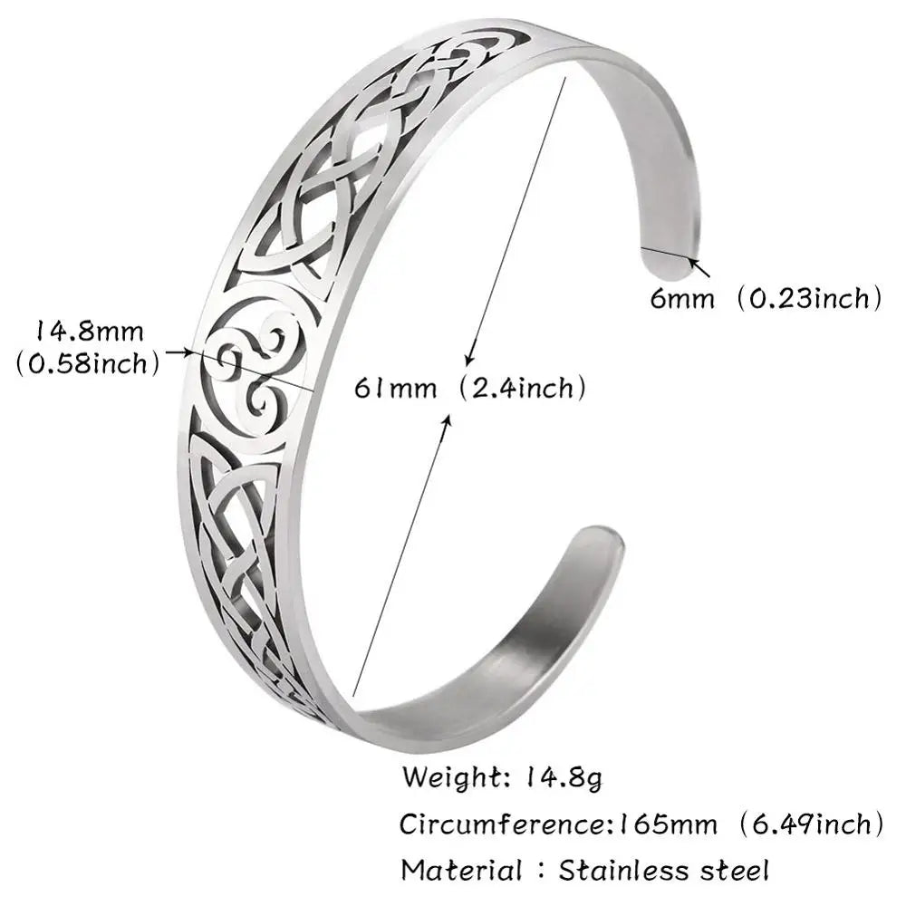 Bracelet viking Valknut ajustable