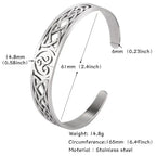 Bracelet viking Valknut ajustable