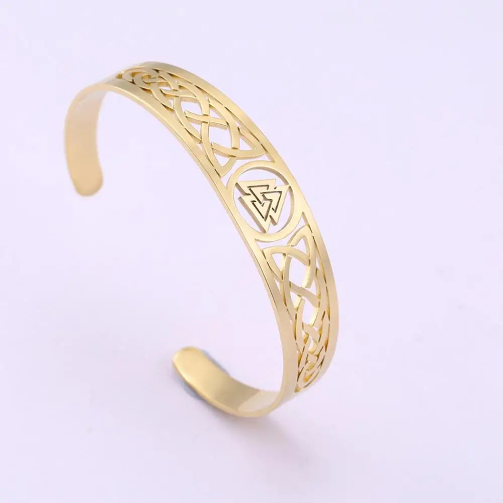 Bracelet viking Valknut ajustable