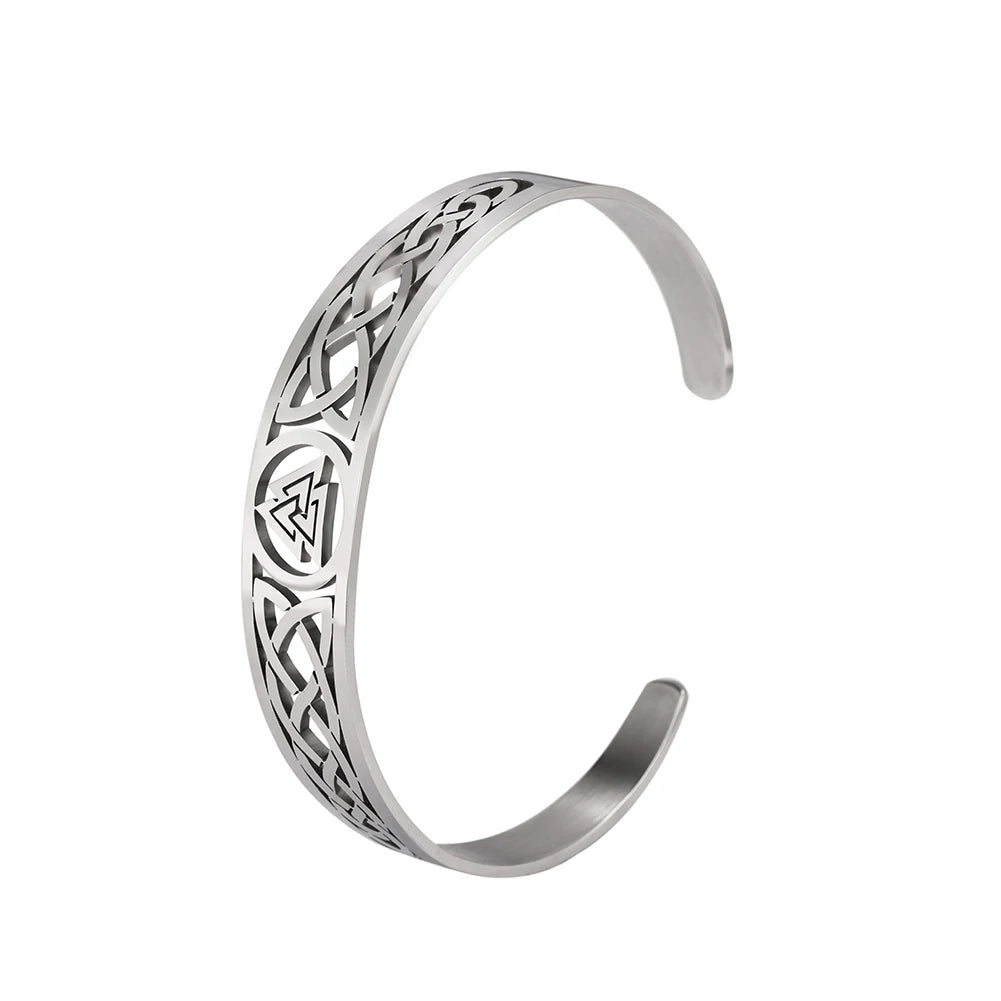 Bracelet viking Valknut ajustable