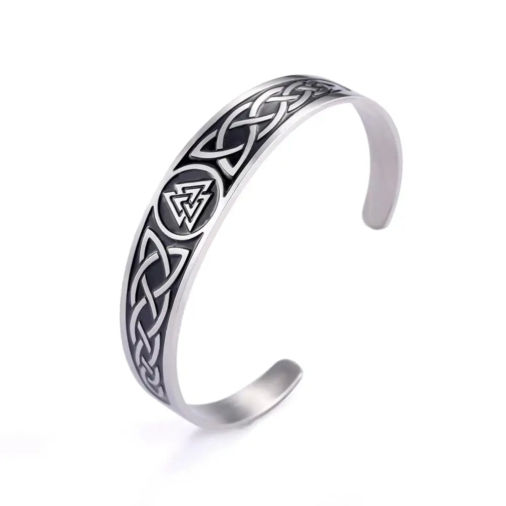 Bracelet viking Valknut ajustable