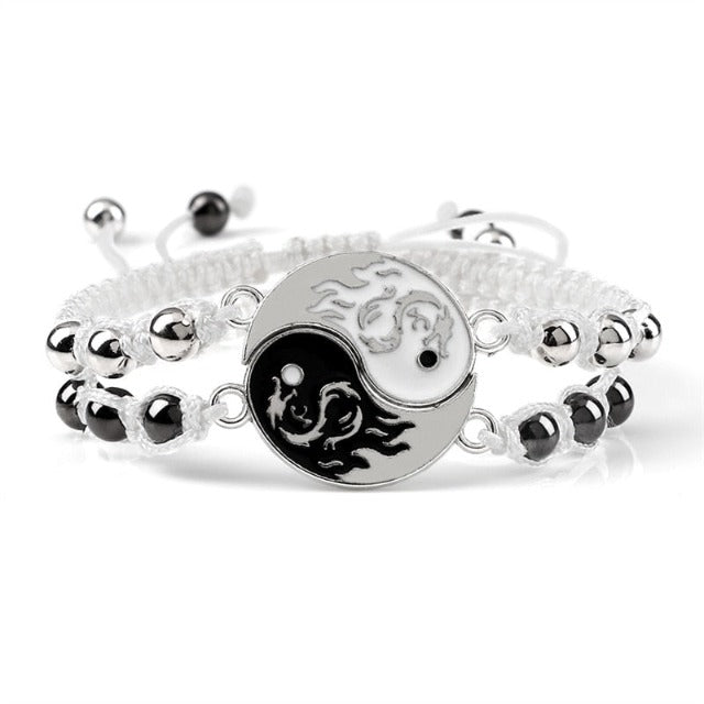 Yin Yang Armband Trennbares Paar Beste Freunde Armband Mann Frau 