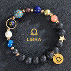 Bracelets Pierre de Lave 12 Constellations Signes Astrologiques du Zodiaque balance