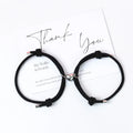Bracelets pour Couples d'Amis Gourmette Coeur Magnétique 5