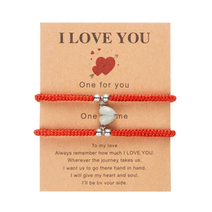 Bracelets pour Couples d'Amis Gourmette Romantique