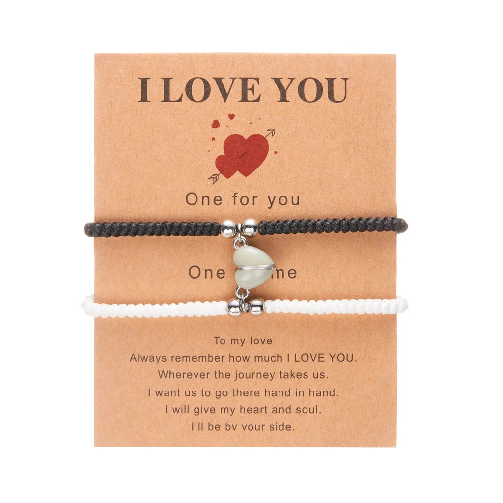 Bracelets pour Couples d'Amis Gourmette Romantique