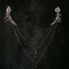 Chaîne de Dos Mariage Collier Ornement Dorsal Femme argent