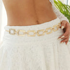 Chaîne de hanche boho - bijou de taille et ventre pour femme or