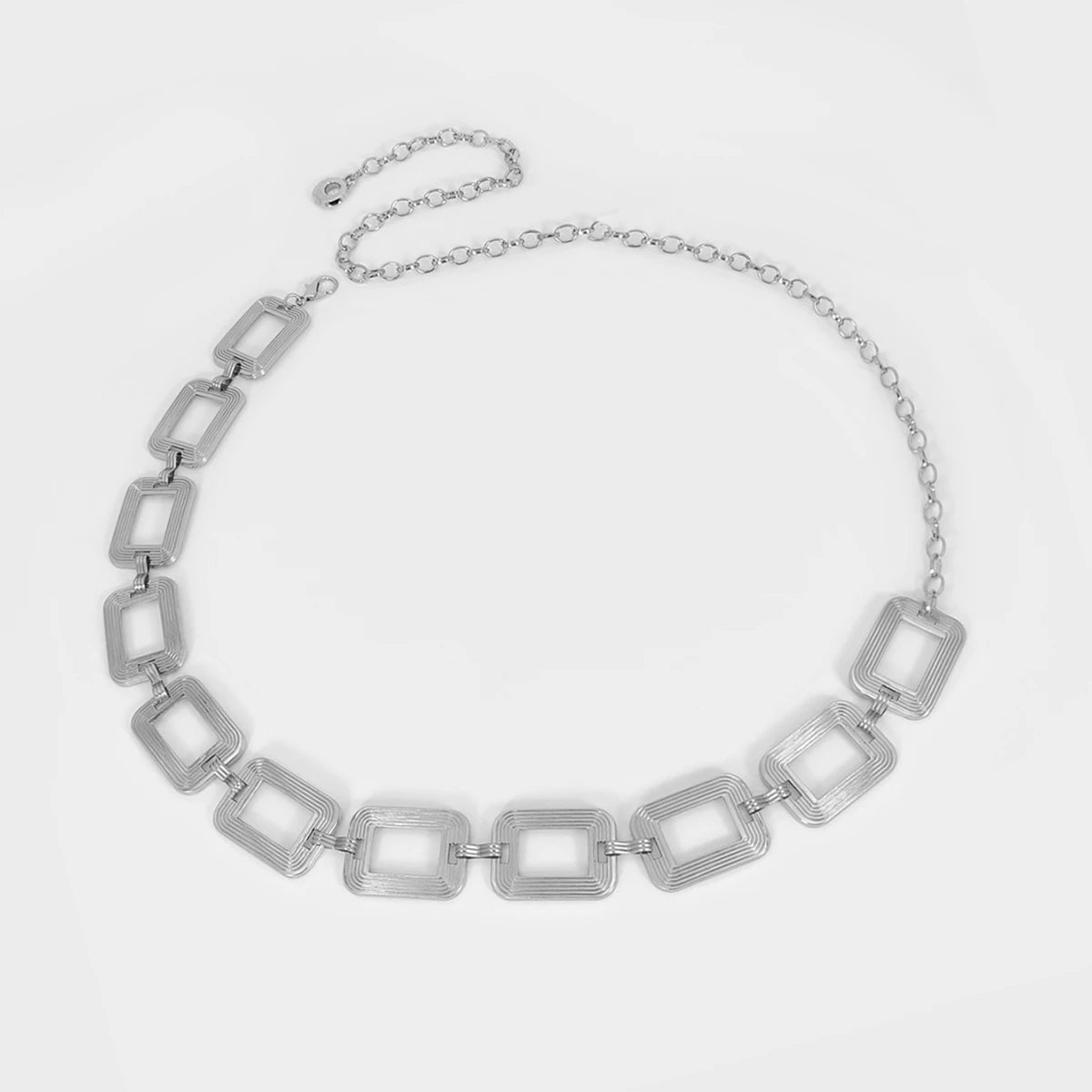 Chaîne de hanche boho - bijou de taille et ventre pour femme argent