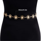 Sun hip chain - waist and belly jewelry for women
