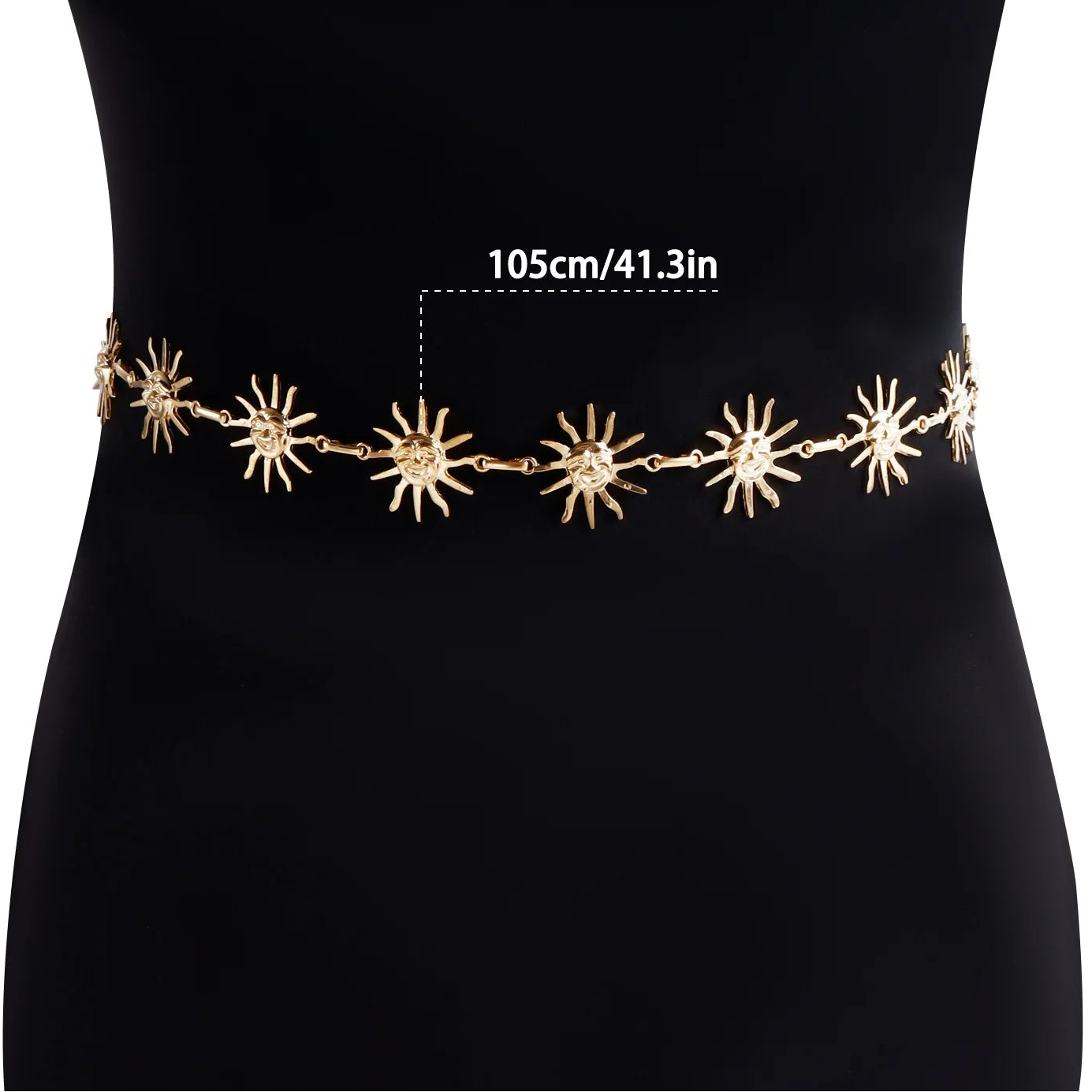 Sun hip chain - waist and belly jewelry for women