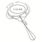 Chaîne de Pied Perles Dorées - Bijou de Pied Femme