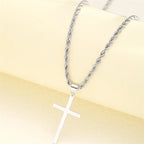 Kette & Medaillon Kreuz Damen Silber
