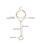 Catena per mano e dito cuore - bracciale da mano da donna