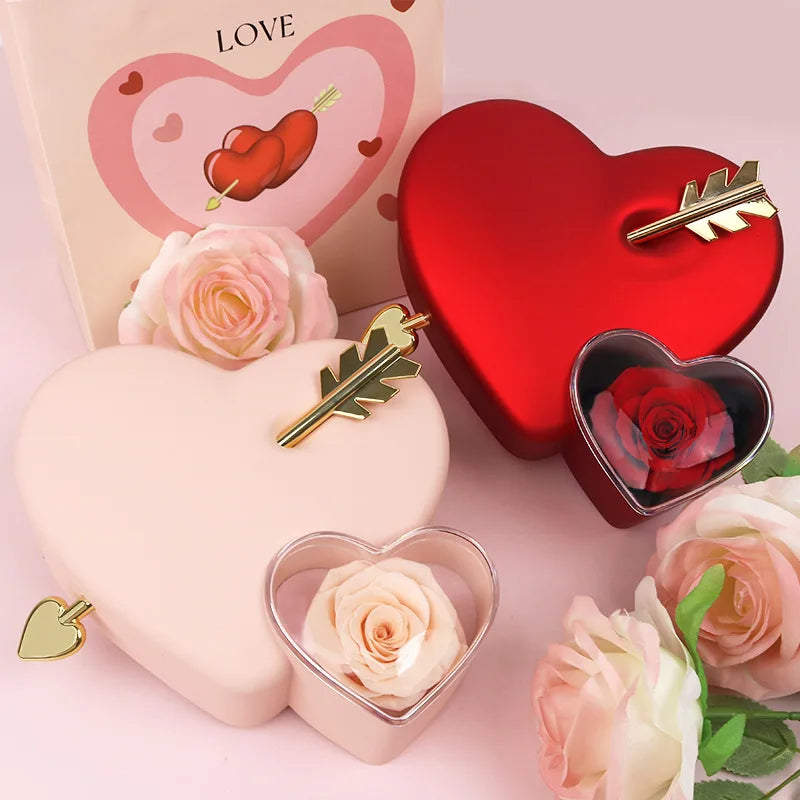 Eternelle Liefde Geschenkdoos met Roos en Ketting 