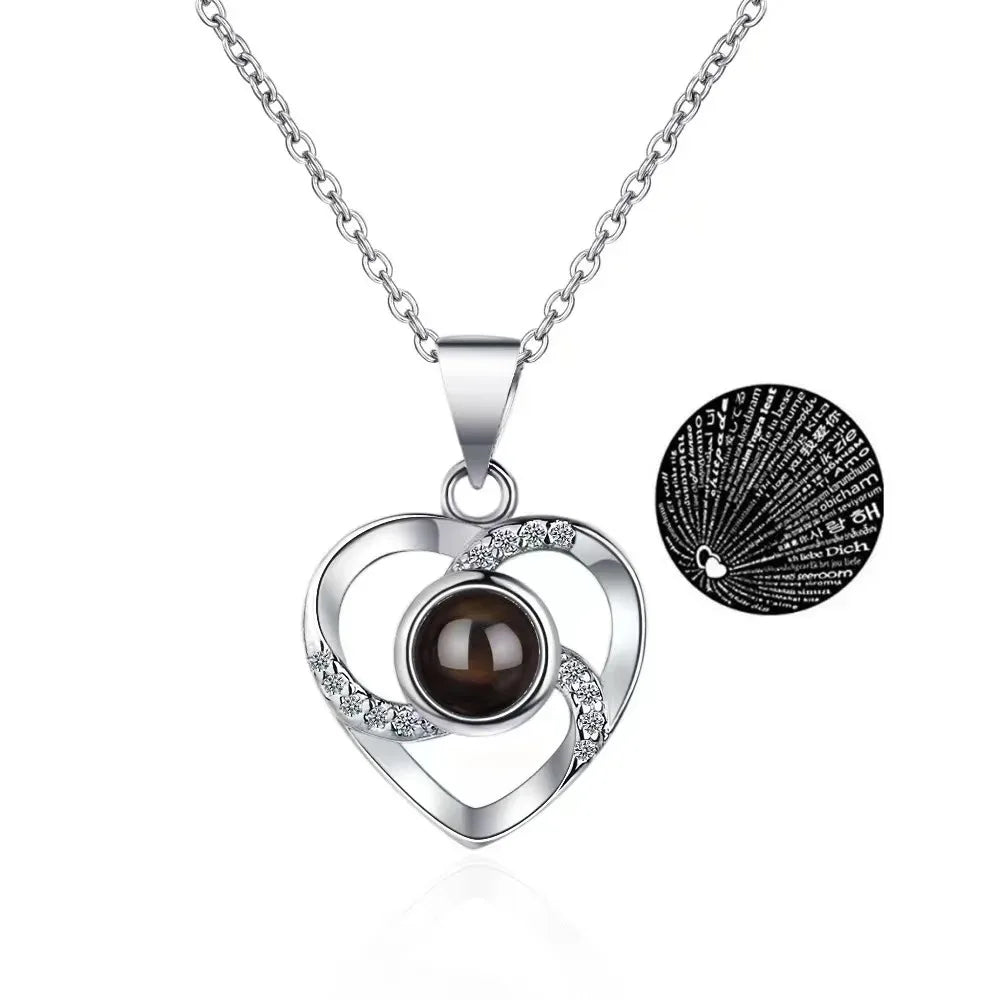 Eternelle Liefde Geschenkdoos met Roos en Ketting 