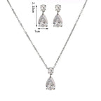 3 vnt. vandens lašo formos papuošalų rinkinys 