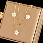 Coffret de 3 Bijoux Marguerites Blanches