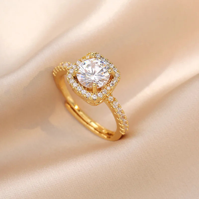 Scatola da 3 gioielli con zirconi