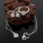 Coffret de 3 Bijoux Zircons Argent