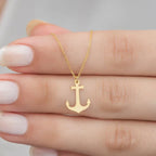 Collana ancora donna oro