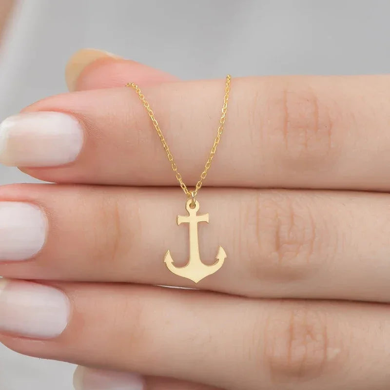 Collana ancora donna oro