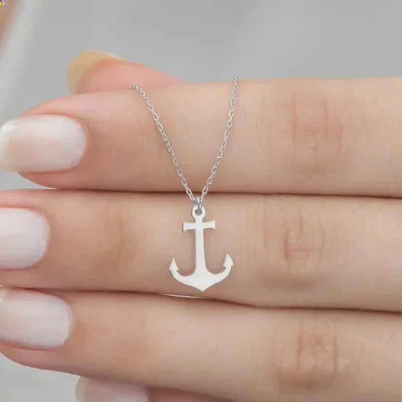 Collana ancora donna argento