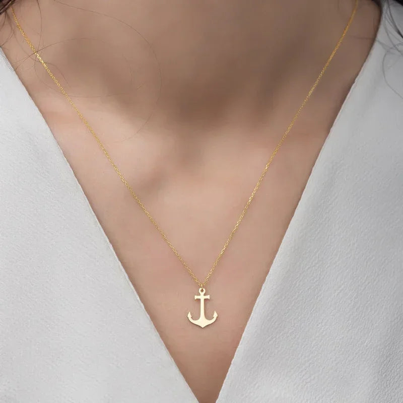 Collana ancora donna oro