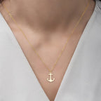 Collana ancora donna oro