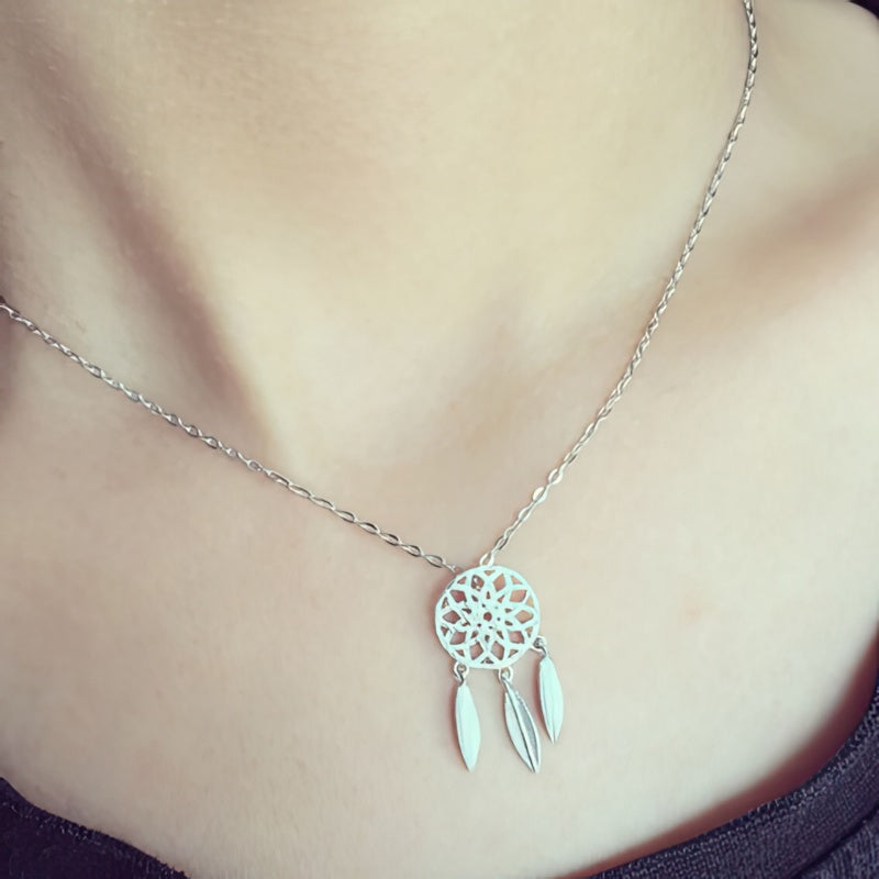 Collier Attrape Rêve Argent