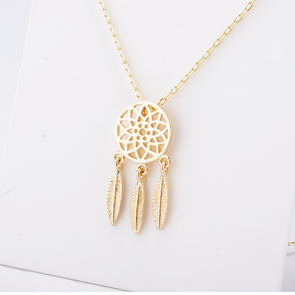 Collier Attrape Rêve Or